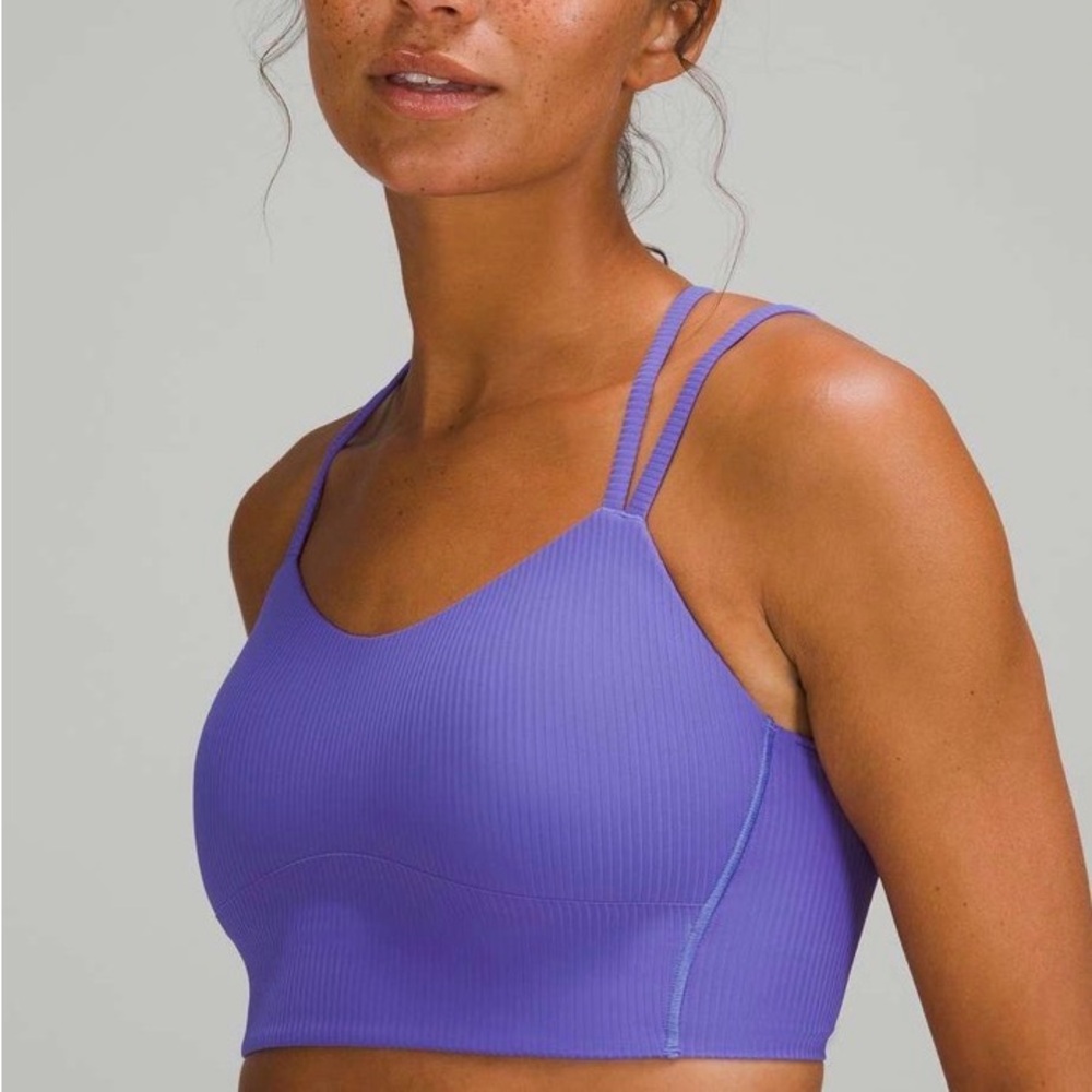 Lululemon Ribbed Like A Cloud Bra in Charged Indigo